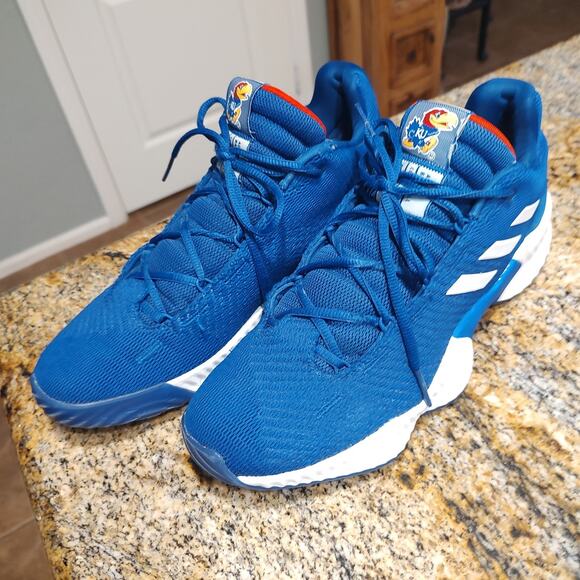 Adidas Men's Basketball Shoes Size 11 B41869 Kansas University Jayhawks - Picture 1 of 13